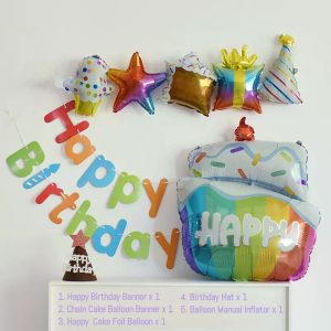 Rainbow Cupcake Birthday Theme Bundle