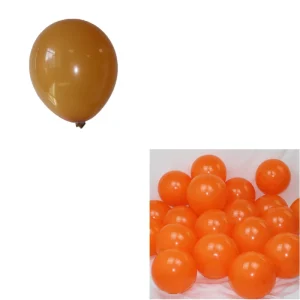 Orange / Light Brown 10 Inch Balloon