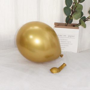 Metallic Gold / Silver / Rose Gold / Pink 10 Inch Balloon