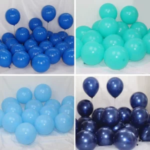 Ink Blue / Blue / Cyan / Sky Blue 10 Inch Balloon