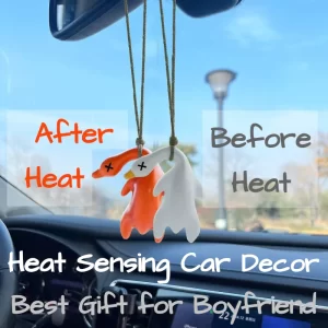 Car Rearview Mirror Heat Sensing Roast Duck Decor