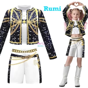 How It Sounds Like Rumi Blue K-Pop Demon Hunter Huntrix Kid Costume