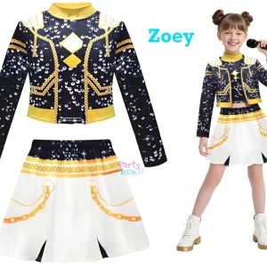 How It Sounds Like Zoey Blue K-Pop Demon Hunter Huntrix Kid Costume