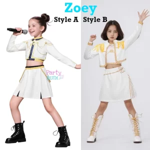How It Sounds Like Zoey White Huntrix Kid Costume (2 Styles)