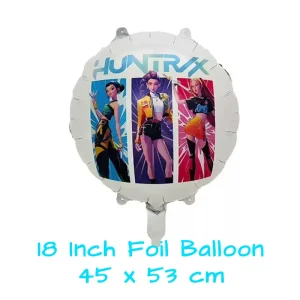 K Pop Demon Hunter Huntrix Team Foil Balloon
