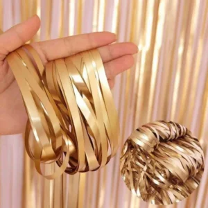 Matte Gold Tassel Birthday Backdrop