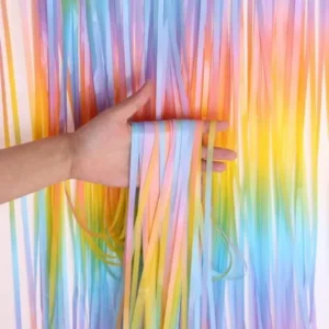Rainbow Tassel Birthday Backdrop